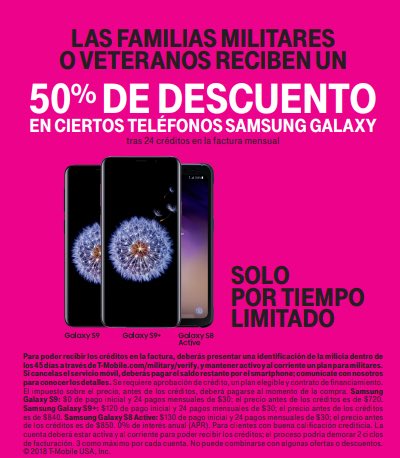 jennnaaaayyyyy's tweet photo. 🗣🗣🗣 Por tiempo limitado, T-Mobile está regalando 50% de los nuevos teléfonos Samsung con el plan de T-Mobile One Military 🇺🇸 Visite una de nuestras tiendas en #WashingtonDC ahora y sea parte de nuestra familia! 💕 #DMVLatinos #DCLatinos #DC #USAirForce #USArmy #Navy #DOD https://t.co/IVpYvpDR8L