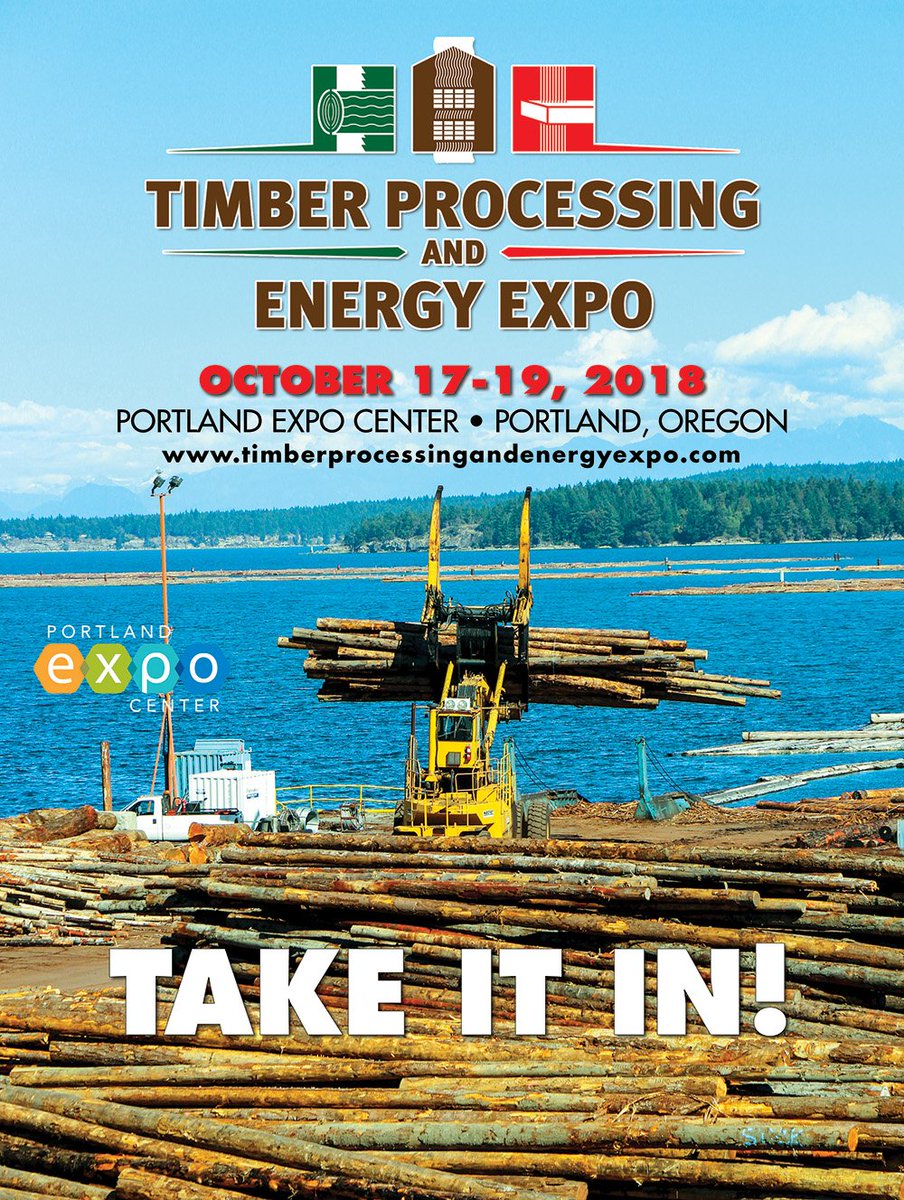 tpeeshow's tweet photo. FREE online registration for the 2018 Timber Processing & Energy Expo begins June 1. The event, hosted by @timberpromag and @panelworldmag, will be held October 17-19 at the Portland Exposition Center in Portland, Ore. Visit https://t.co/R2S9a8vXSF for more info. #TPEE2018 https://t.co/q3FMXYEM0y