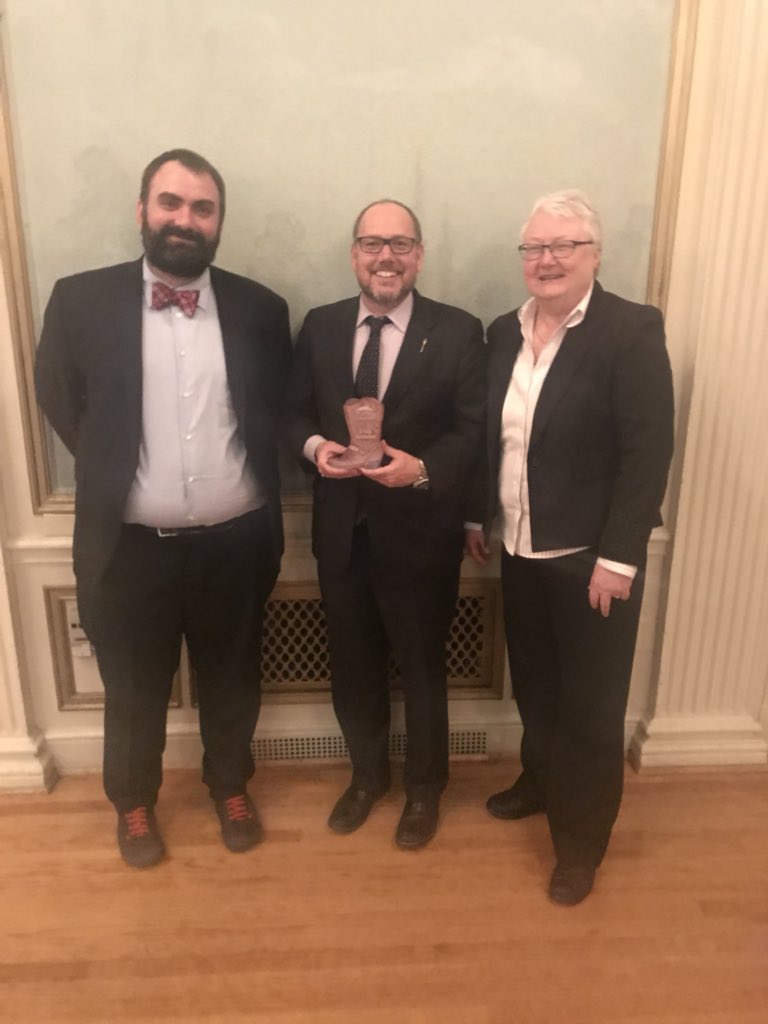 CraigCoolahan's tweet photo. So honoured to have received the Ally of the Year Award from @CalgaryLabour last night. My caucus and I will continue to make life better for all working Albertans!  #ableg @UUWA1 #yyc #yycklein https://t.co/Ou2ZGyxCzr