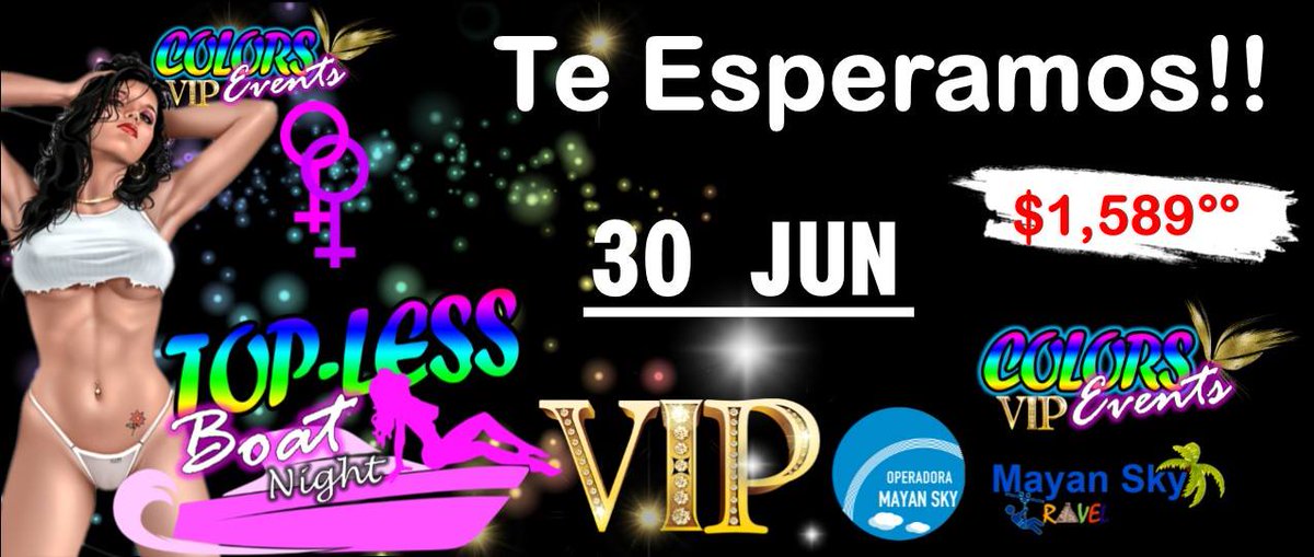 Salesmsk2's tweet photo. ►INFORMES Y RESERVAS AL (998) 206 82 14 o vía Whatsapp al 044 (998) 301 5158 
-------------------------------------------
►CUPO LIMITADO
►SALIDA SÁBADO 30 DE JUNIO
--------------------------------------------

#MayanSky #ColorsVIPEvents #PRIDE #EXCLUSIVEGAYGROUP https://t.co/ud7LZ34FpH