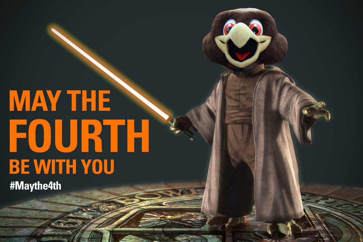 bgsu's tweet photo. Happy end of the semester, Falcons! #BGSU #Maythe4thBeWithYou 
@BGSUBirds https://t.co/aXlPhHW3WF