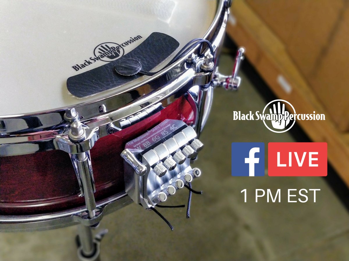 blackswamp's tweet photo. Join us today at 1 PM EST for our snare drum #SoundSolutionProject Facebook Live broadcast! Your thoughts, comments, and questions are encouraged!
https://t.co/XRN4XTPzwJ https://t.co/LIOaXhWUnF