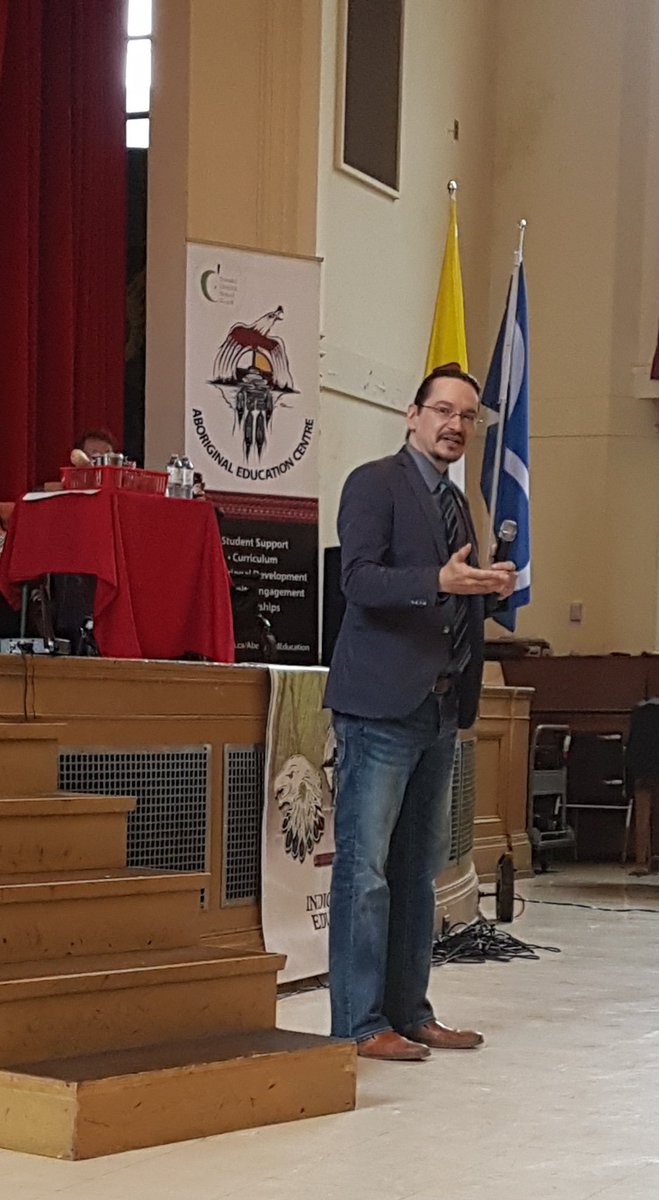 ChrustyTina's tweet photo. Mino-pimatisiwin=good life! Miigwech @KevinLamoureux for sharing your stories and inspiring our staff to make sure schools are nuturing for students. #Truth about our people, we come from strong and beautiful people. #Whatif #Trauma #Resiliency @AEC_TDSB @TDSBFNST @s_spyropoulos https://t.co/l3rtCbOvTf