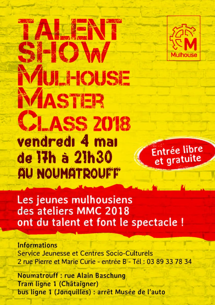 mulhouse's tweet photo. A #Mulhouse on snap !👻😃👍 
Suivez #mulhousemc sur #snapchat pour suivre toute l'actualité #jeunesse : bons plans, sorties... Sans oublier le final des #MulhouseMasterClass !
➡️https://t.co/FcdcPd0Rlk #Mulhousebouge https://t.co/8yaSB7ZsFR