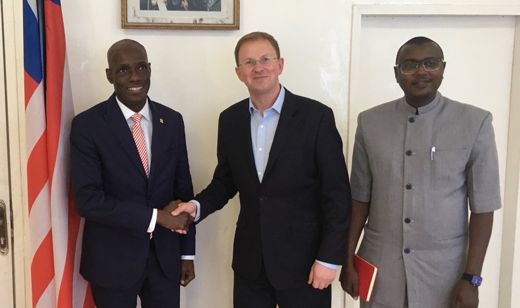 Courtesy meeting with Liberia’s Minister of Information, Cultural Affairs and Tourism, Eugene Nagbe.