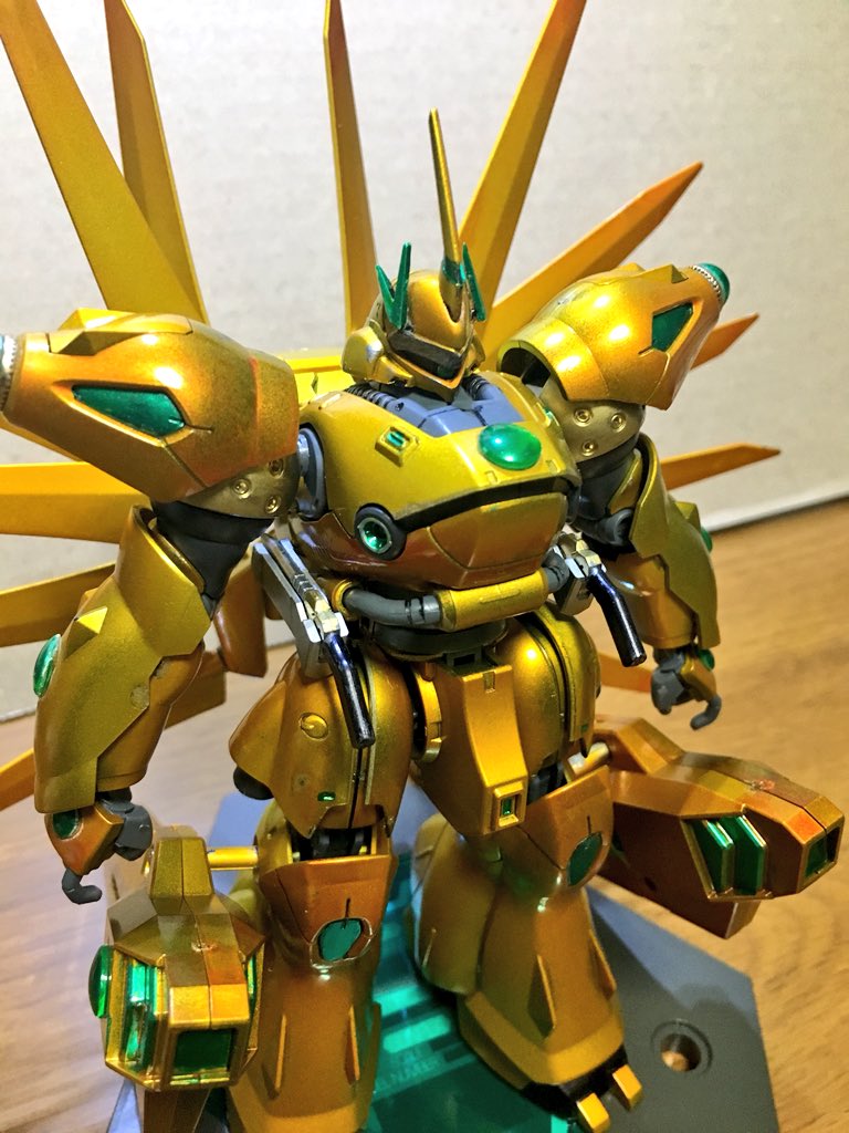 十舞八旗 つぶやき Ar Twitter 完成 ケンプファー アメイジング改造機 ケンプファー ライオ ソレイユ 日輪のチカラを借りて強烈な一撃を放つーー ビルドダイバーズ始まったしガンプラバトルしようぜ ビルドダイバーズで戦わせたい自分のガンプラを貼る