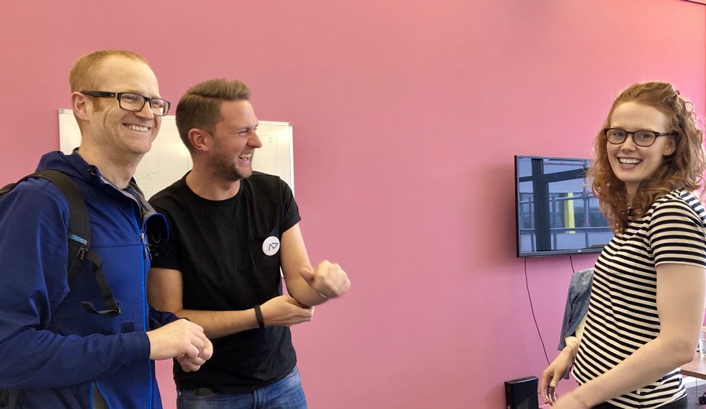 AfterDigitalUK's tweet photo. Great to see Jim today to talk about the #OneMileProject
More on our #probono work & what we’re doing to support our local community in #Manchester here: https://t.co/Vub1noXeib https://t.co/LGyW4qTaM3
