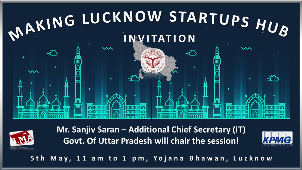 The @UPGovt is committed to develop #UttarPradesh / #Lucknow as a new #Startup hub!

In its relentless pursuit to promote new #Entrepreneurs with #easeofdoingbusiness, UP Govt is all set with its new #StartupPolicy, LMA is key stakeholder in Transforming Lucknow as #Startups Hub!