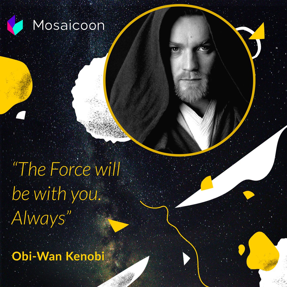 "The Force will be with you. Always" ….except when your client asks you to edit a video, one more time! (Maybe because you don’t work with Mosaicoon yet) #StarWarsDay #MayThe4thBeWithYou #videomaking