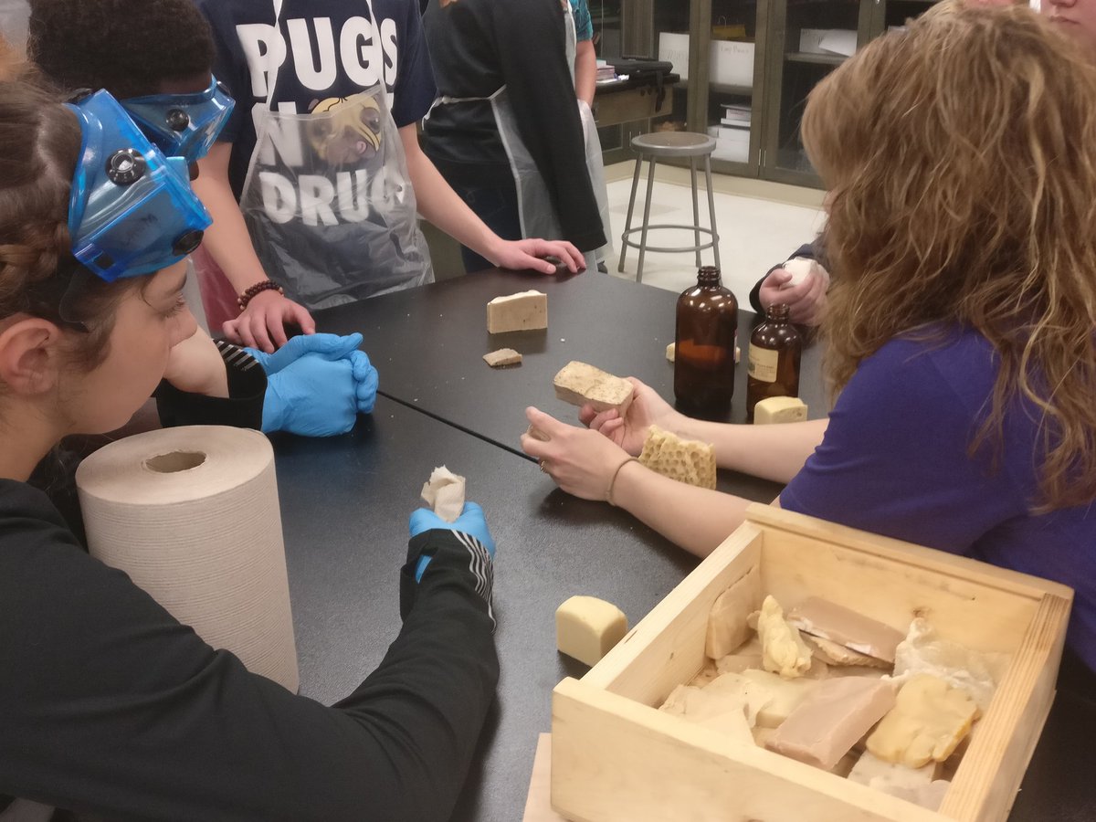 AliMcDillon's tweet photo. We have a special guest today... thanks Mrs. Montgomery for helping my chemistry students make soap today! https://t.co/KWimixIoAV
