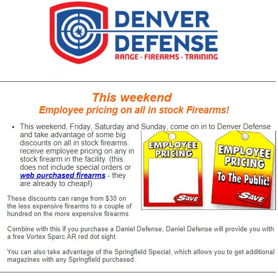 DenverGunRange's tweet photo. **SALE ALERT** https://t.co/TFtFEEN4Vn