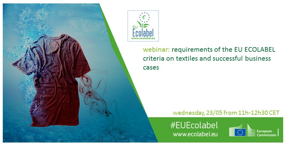 EMAS_EUEcolabel's tweet photo. If you are interested in learning more about the EU Ecolabel requirements, certification process and success stories for the textile product group, sign up for the webinar organised by the European Commission. 
Register here: https://t.co/DyhSyPpWSc https://t.co/l4aq9RmLIv