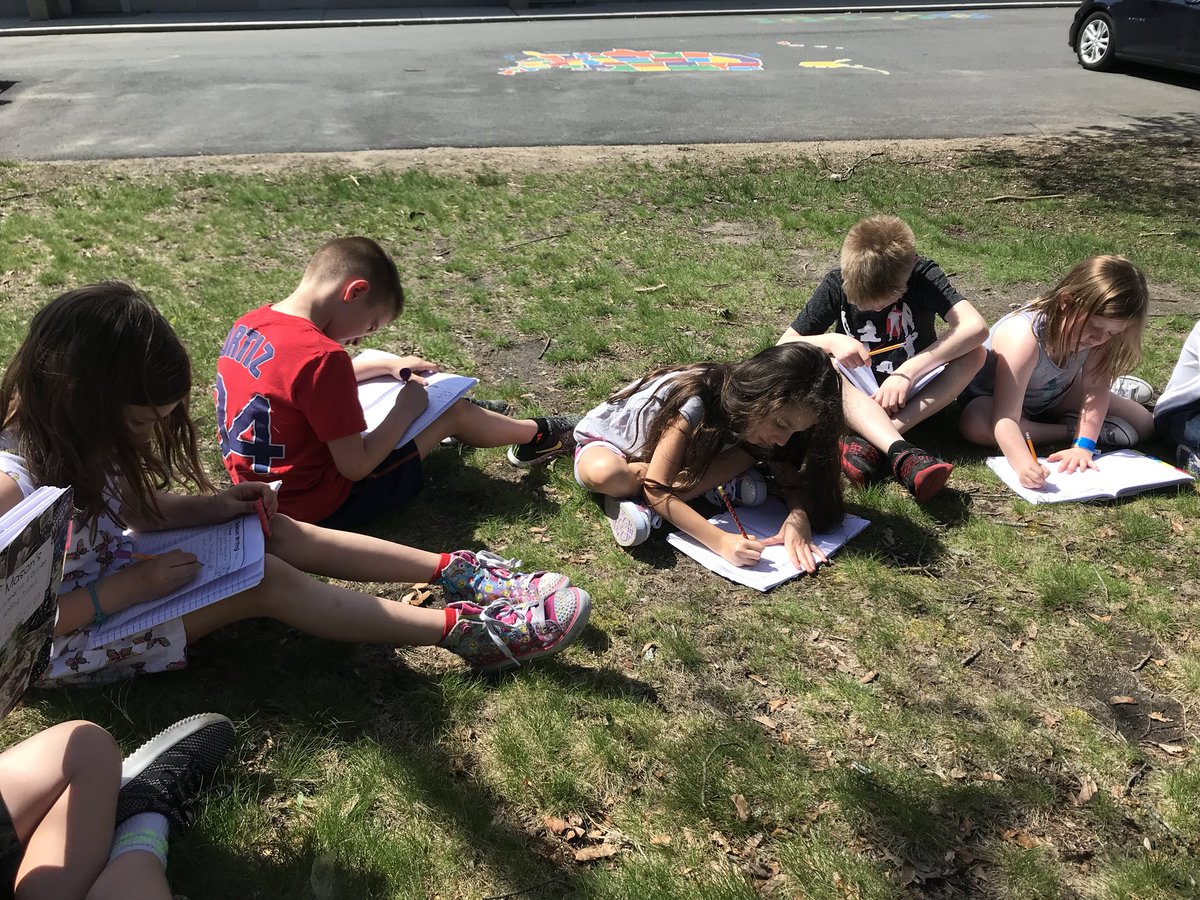 2SRules's tweet photo. We love writing outside on a sunny day☀️ https://t.co/QCfq1FG7W7