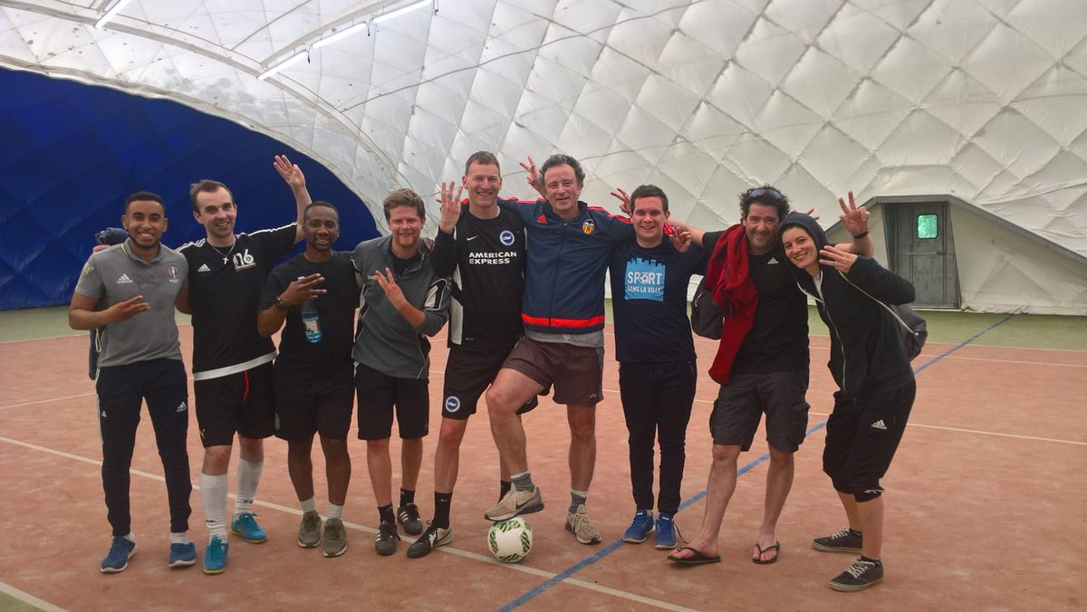 sfw_tweets's tweet photo. Progress in Prague. Network members &amp; friends met in Prague to refine the #football3 Training-of-Trainers toolkit. #MSIS @Fotbalprorozvoj @RheinFlanke @albioninthecomm #Oltalom @BalonMundial @RedDeporteONG @associacaocais @farenet #ShumenUniversity @SDLV_Officiel 
#football4good https://t.co/cPCXAhjo6d