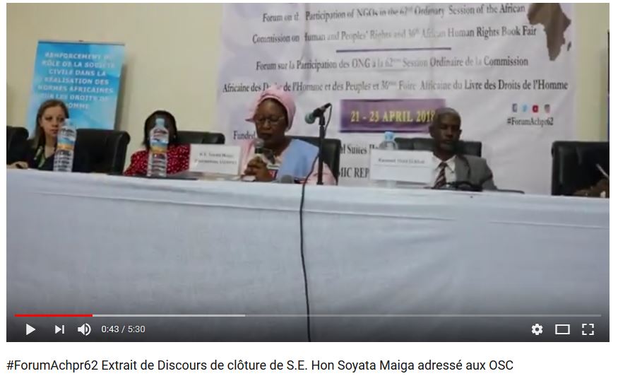 AcdhrsOrg's tweet photo. #ForumAchpr62 Extrait de Discours de S.E. Hon. Soyata Maiga adressé aux #OSC lors de la Cérémonie de Clôture du Forum des ONG à Nouakchott en #Mauritanie #HumanRights #droitsdelhomme #democratie #ACHPR62 #CADHP #ACHPR #TheAfricaWeWant #Agenda2063
https://t.co/v8tQ3frfBn https://t.co/T5s1q8PEzd