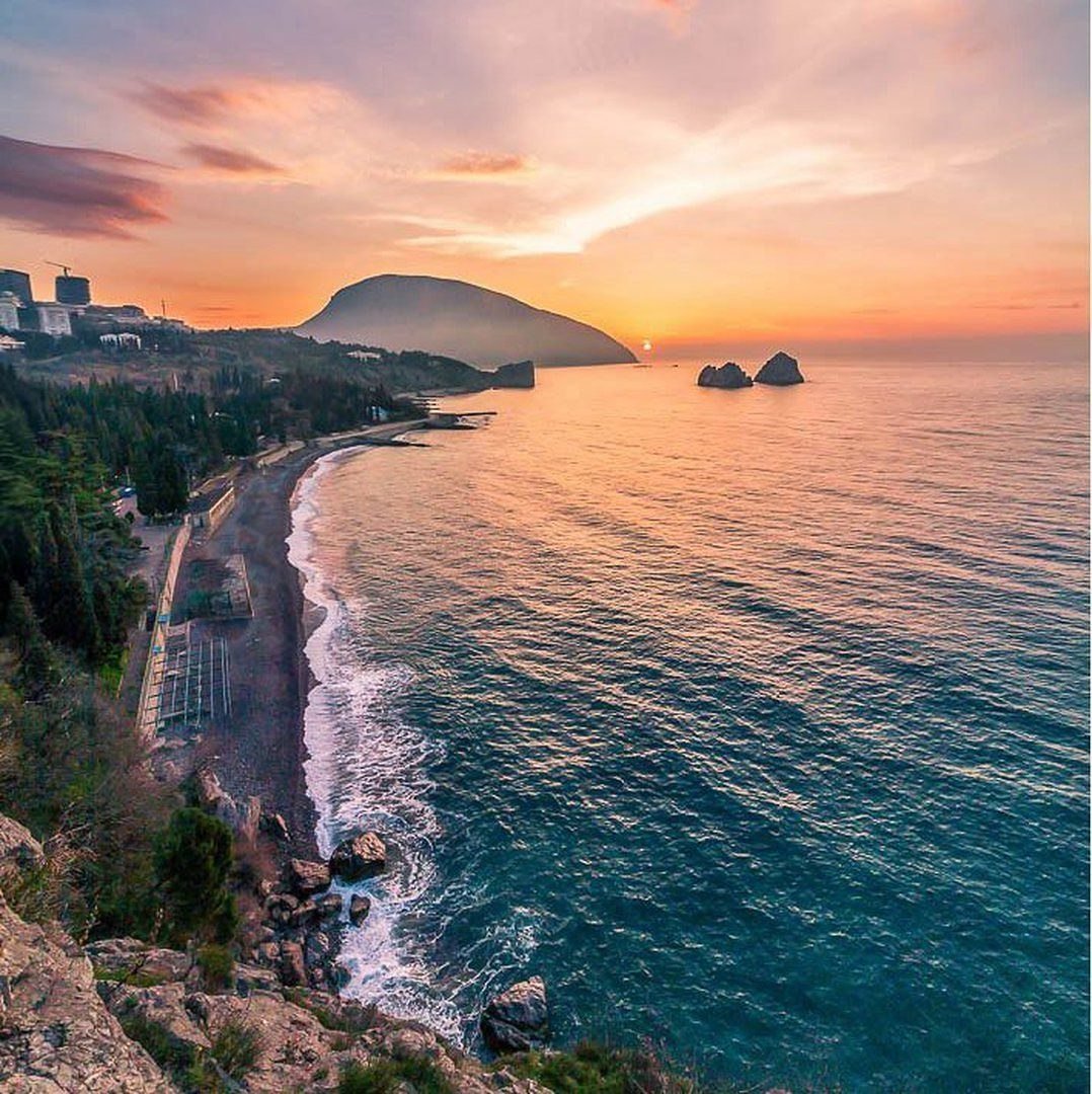 Крым море горы красивые