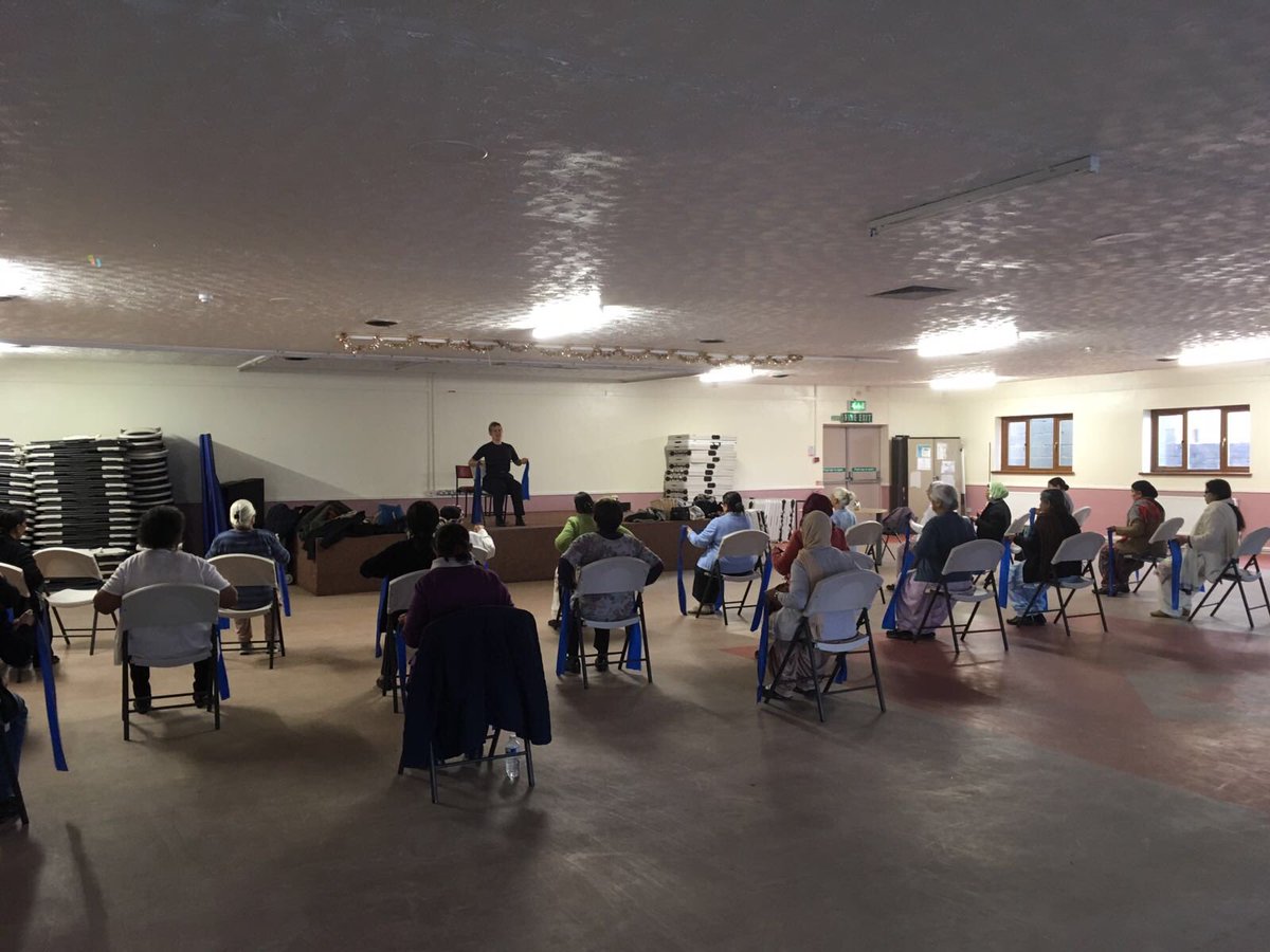 DerbyshireFRS's tweet photo. #CSO_Kate has been at the Indian Community Centre, Derby delivering chair based exercise classes today ๐๐๐ผ https://t.co/9NneykExUv