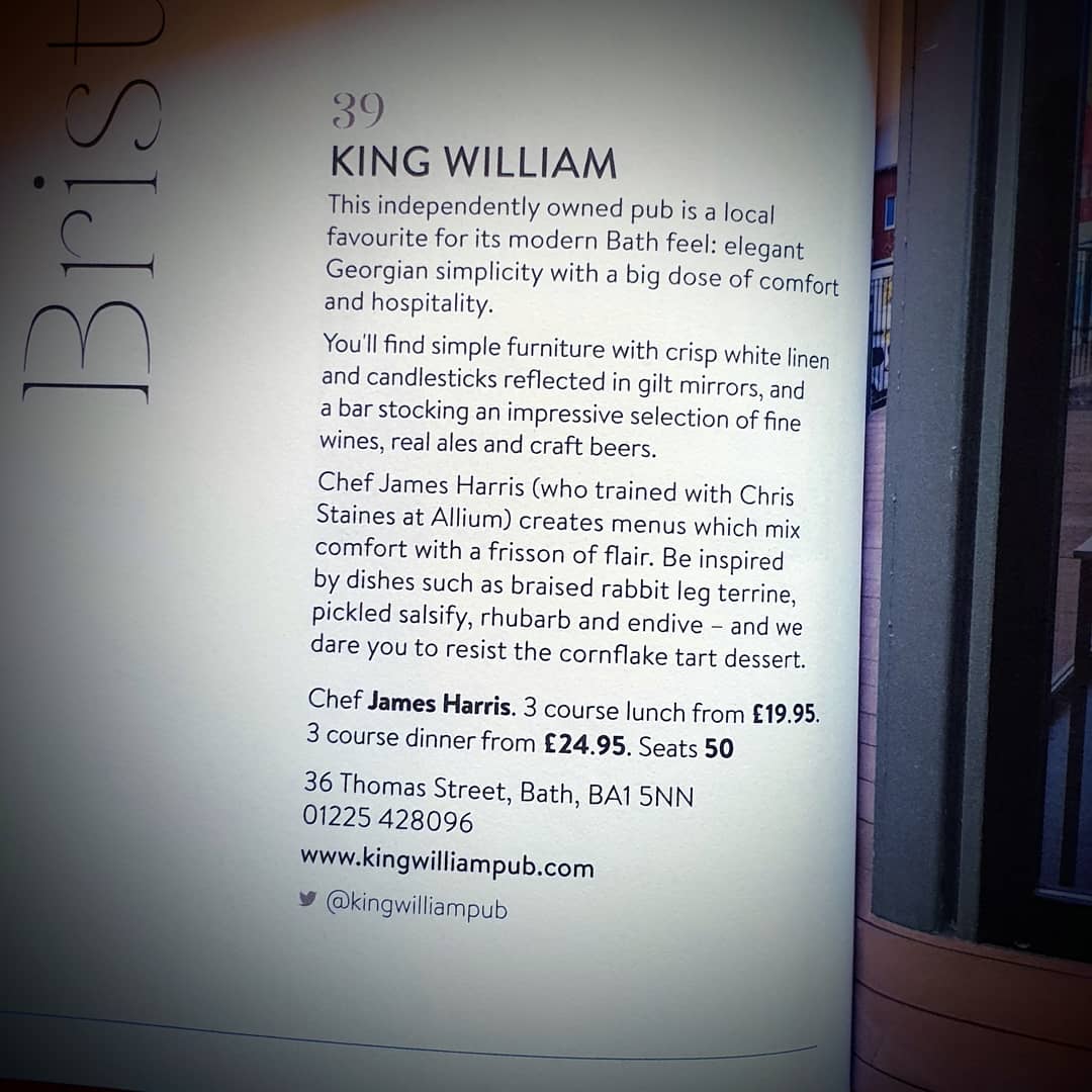 Thank you <a href="/Trenchermans/">Trencherman's Guide</a>. Buzzin'