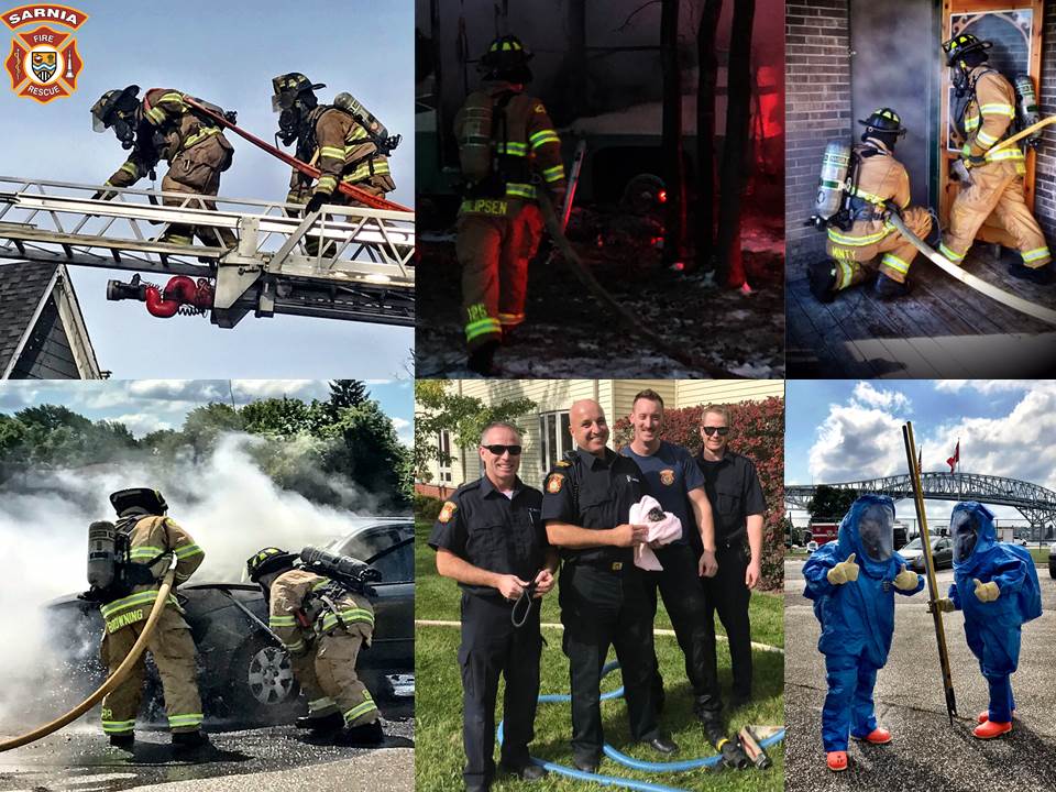 SarniaFire's tweet photo. Today is #InternationalFirefightersDay. Firefighters and other first responders see a lot of things both good and bad, but one thing always remains a constant: we are always proud to serve our communities. Here's to our Brothers & Sisters everywhere. #InternationFirefighterDay https://t.co/v8TIxfrWlv