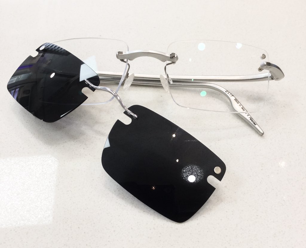 make your glasses into sunglasses