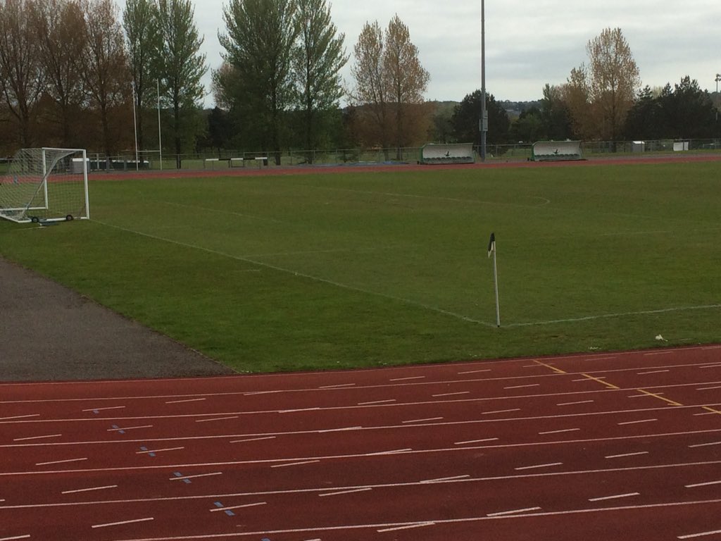 The stage is set ! Blessed with sunshine so come down and support the lads !