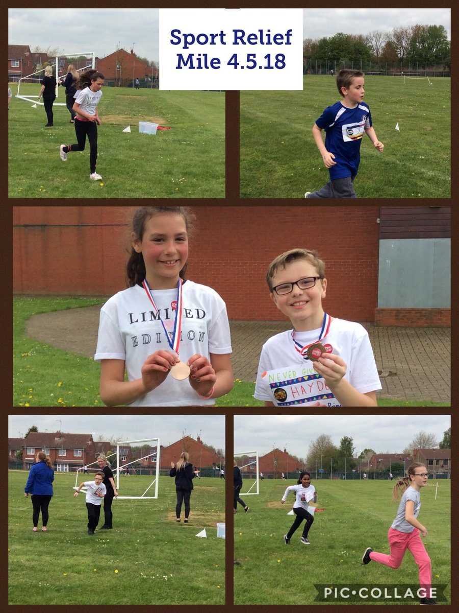 Year 5 all completed the Sport Relief Mile this afternoon! Well done to Danika who came 3rd for the girls and Hayden who came 4th for the boys!