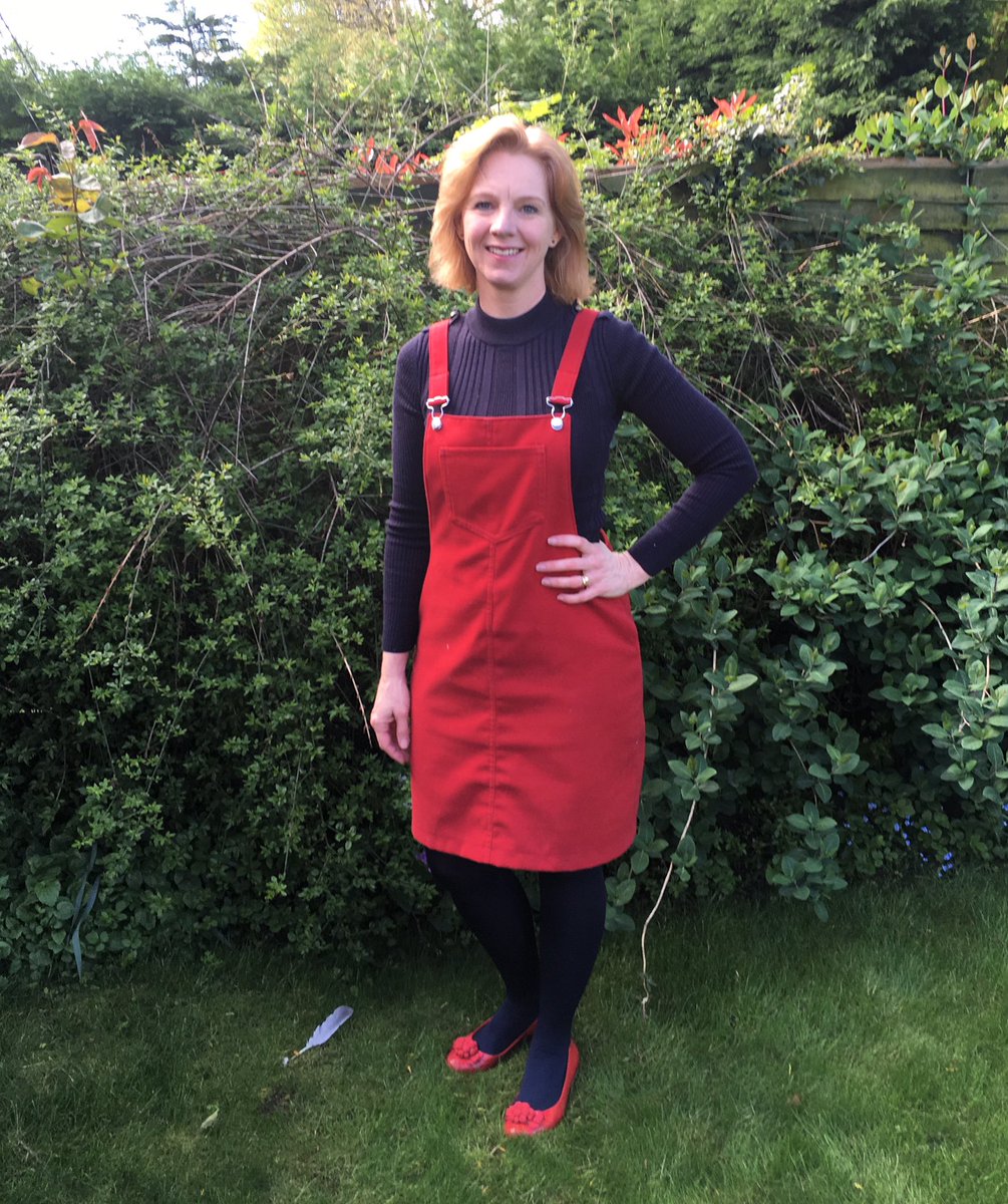 Gather_N_Sew's tweet photo. Me Made May Day 4 - my red Tilly and the Buttons Cleo dungaree dress that I wear a lot!! 😊😊#sewingcleo #mmmay18 @tillybuttons #fabric #fabricshop #sewing #sewingshop #dressmaking #memademay2018 https://t.co/kqQPoftrDR