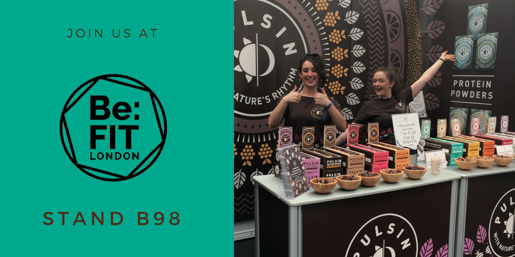 pulsinhq's tweet photo. It's your last chance to come and visit us @BeFitLondon stand B98 today. Make sure you don't miss out on trying our #delicious samples #befit2018 https://t.co/Xp5XOtoQvo