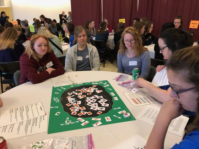 FellowesHighSch's tweet photo. Look at the awesome Falcons at #LetsTalkCancer @LetsTalkScience  today! #authenticlearning #ThankYouMsSklep @RCDSB https://t.co/o29x4h5N8G