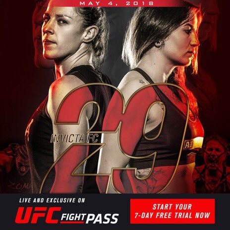 UFCFightPass's tweet photo. The day has finally come! #InvictaFC29 goes down tonight on #UFCFIGHTPASS!

@mmasarah vs @klwmma meet in the main event! https://t.co/OMjcKkQ0AF
