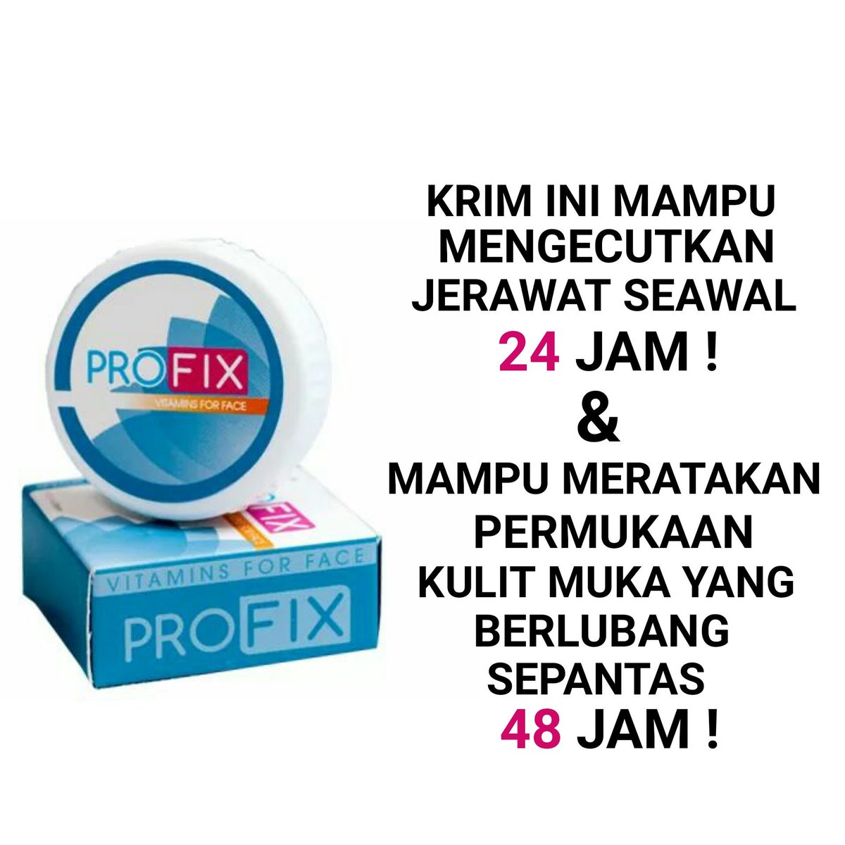 profixforever's tweet photo. Krim #profix ni sis memang RECOMMEND sebab sis pon pakai ok 😘 wajib try kalau nak cantik sebelum raya.  

Whatsapp sis cepat
👉 https://t.co/VXYQMwXtKP https://t.co/SJoKKlOyfs