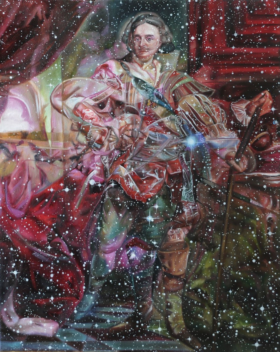 Michelle Tourikian's Oil on Canvas titled "Space Dandy" is hanging at the John B. Aird Gallery for just one more day and then our show is over!
See more of Michelle's work at michelletourikian.com