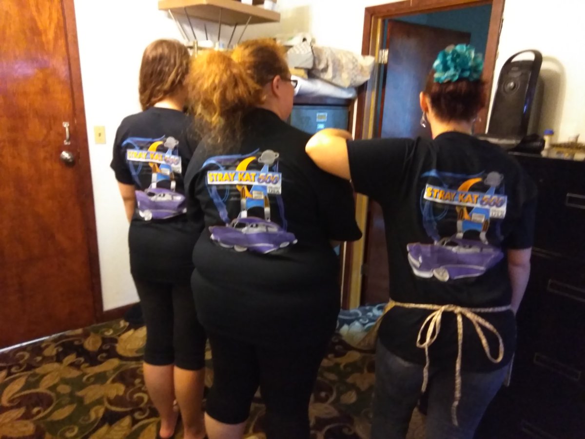 TheEmeraldHous1's tweet photo. We're getting in to gear and supporting the #StrayKat500 here at the Emerald House! #CarShowFever #HostHotel https://t.co/XExeNeDQiX