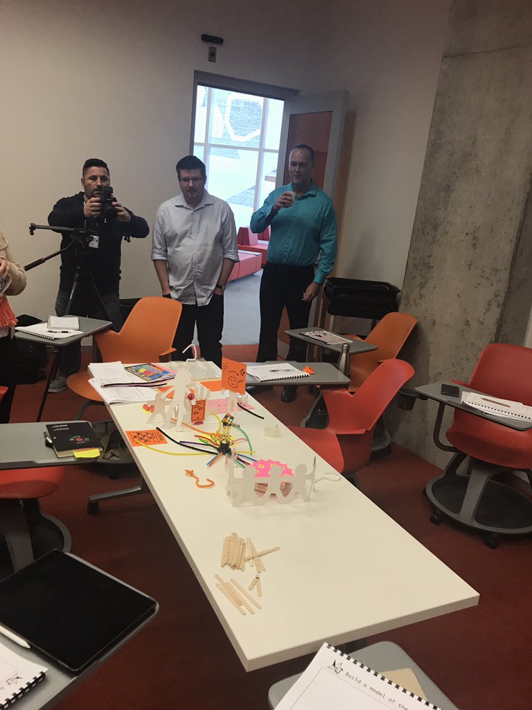 #Gamification design master class with <a href="/marigo/">Dr. Marigo Raftopoulos</a> @ElaineKLam <a href="/Naza_Djafarova/">N</a> <a href="/nora_leo/">Leo/Nora</a> <a href="/gregrgay/">Greg Gay</a> <a href="/Bre_Curran/">Brendan Curran</a> <a href="/BrendaM70/">Brenda 😏</a> <a href="/wefreeman/">Wendy Freeman</a> and @ChangSchool colleagues - three teams designed their problem statements! Stay tuned for our solutions!