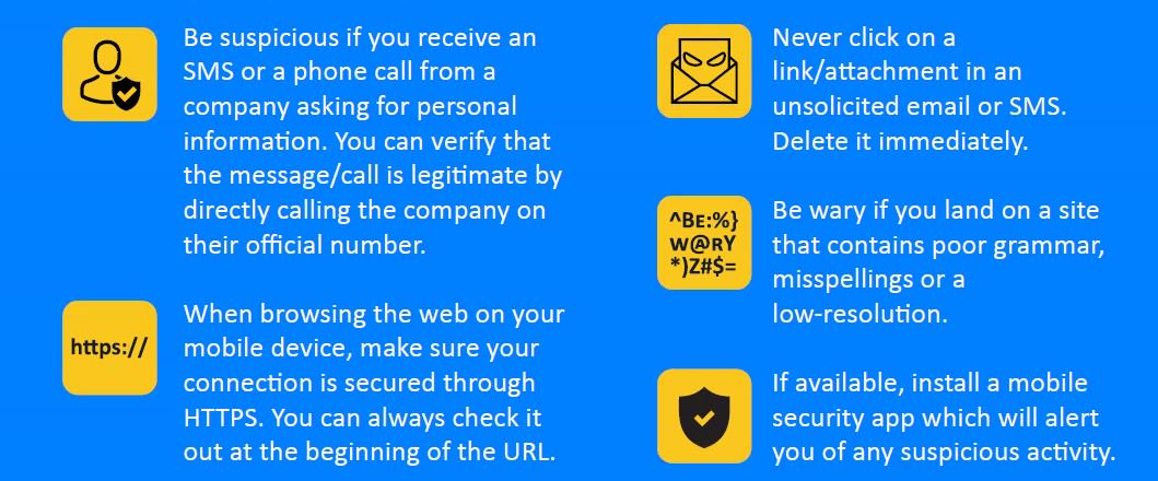 Europol's tweet photo. Here are 5 simple tips to protect your PC or mobile device from web-based threats 👇  #CyberSecurity #cybercrime https://t.co/ii2TaohGSu