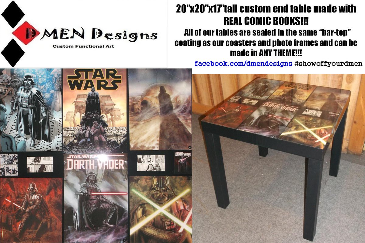 DmenDesigns's tweet photo. #MayThe4thBeWithYou
#custom #Comics #table #handmade with REAL @Marvel @starwars #comicbooks
#DarthVader #ComicArt #homedecor
#marvelcomics #StarWars #handmadegifts
#Marvel #sithlord #homedecorideas
#mancave #homedecoration
#custommade #MayTheFourthBeWithYou #DmenDesigns https://t.co/DzyJNtcvJ2