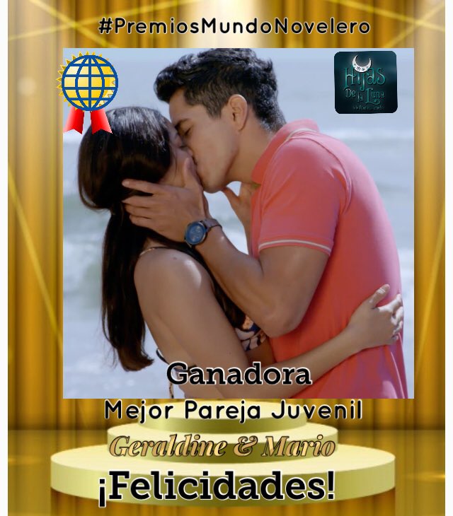 mundonoveleromx's tweet photo. #Resultados 🎭🎖 

Ganadora como (Mejor Pareja Juvenil)
Fue @geraldinegalvan y @_MarioMoran por el papel de #JuanaInes &amp; #MauricioIriarte en @hijasdelalunaof 
¡Felicidades! 👏🎭 

#HijasDeLaLuna .  
#PremiosMundoNovelero https://t.co/dMz14e0zdq