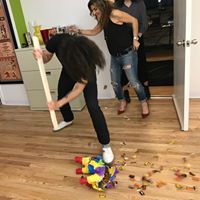 giant_pictures's tweet photo. Happy 13th birthday to us! We love our new Chelsea office. We also love piñatas filled with candy. #13thbirthday #officeparty #cincodemayo #giantinteractive https://t.co/oiarmlKFTe