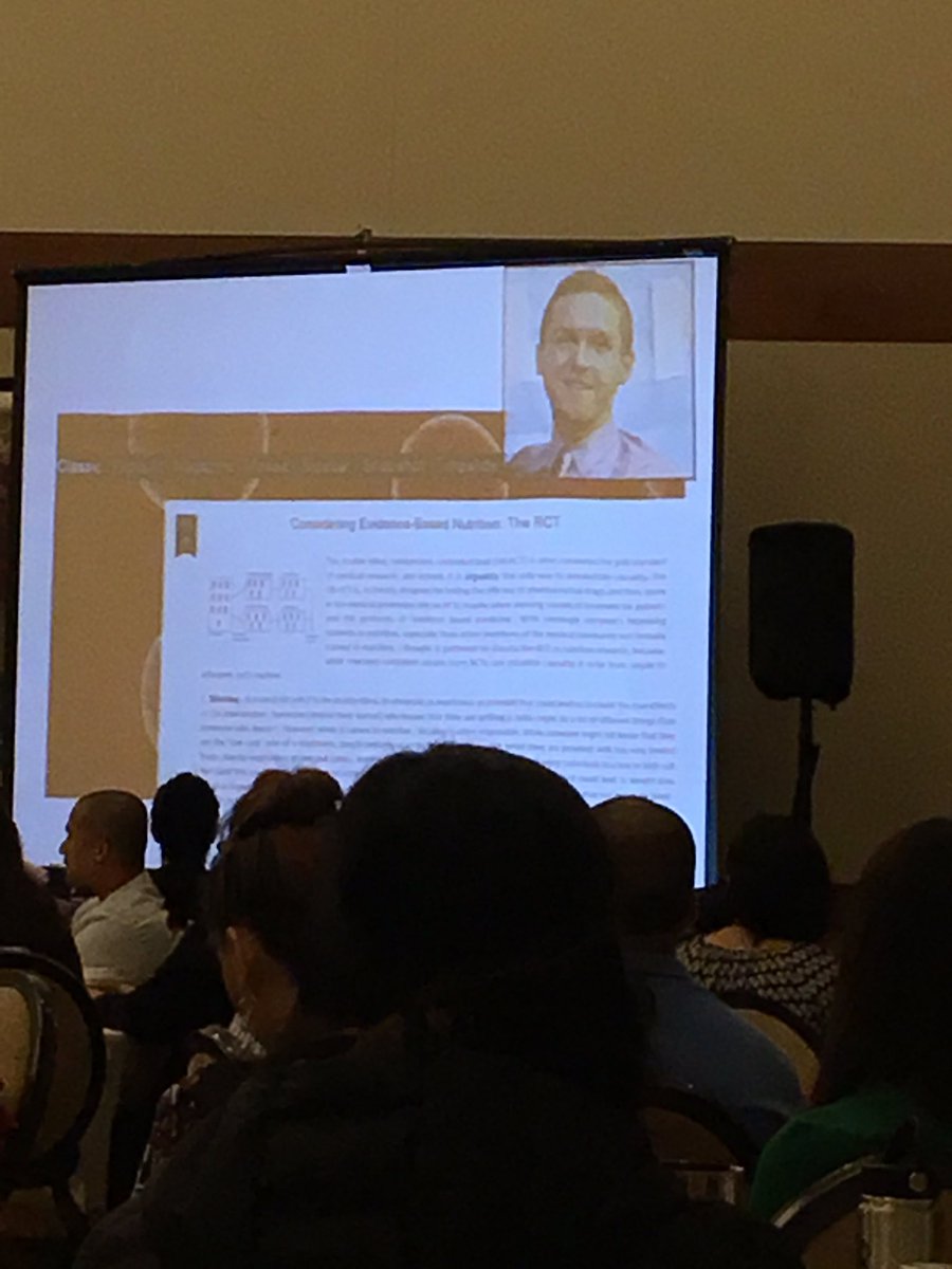 VanceCrowe's tweet photo. For any of those days you think your work isn't noticed I just heard the work of @kcklatt cited in front of 600 California Dietitians - everyone wrote down his name or searched on their phones. #candac18 https://t.co/Hl5Nh44Iq4