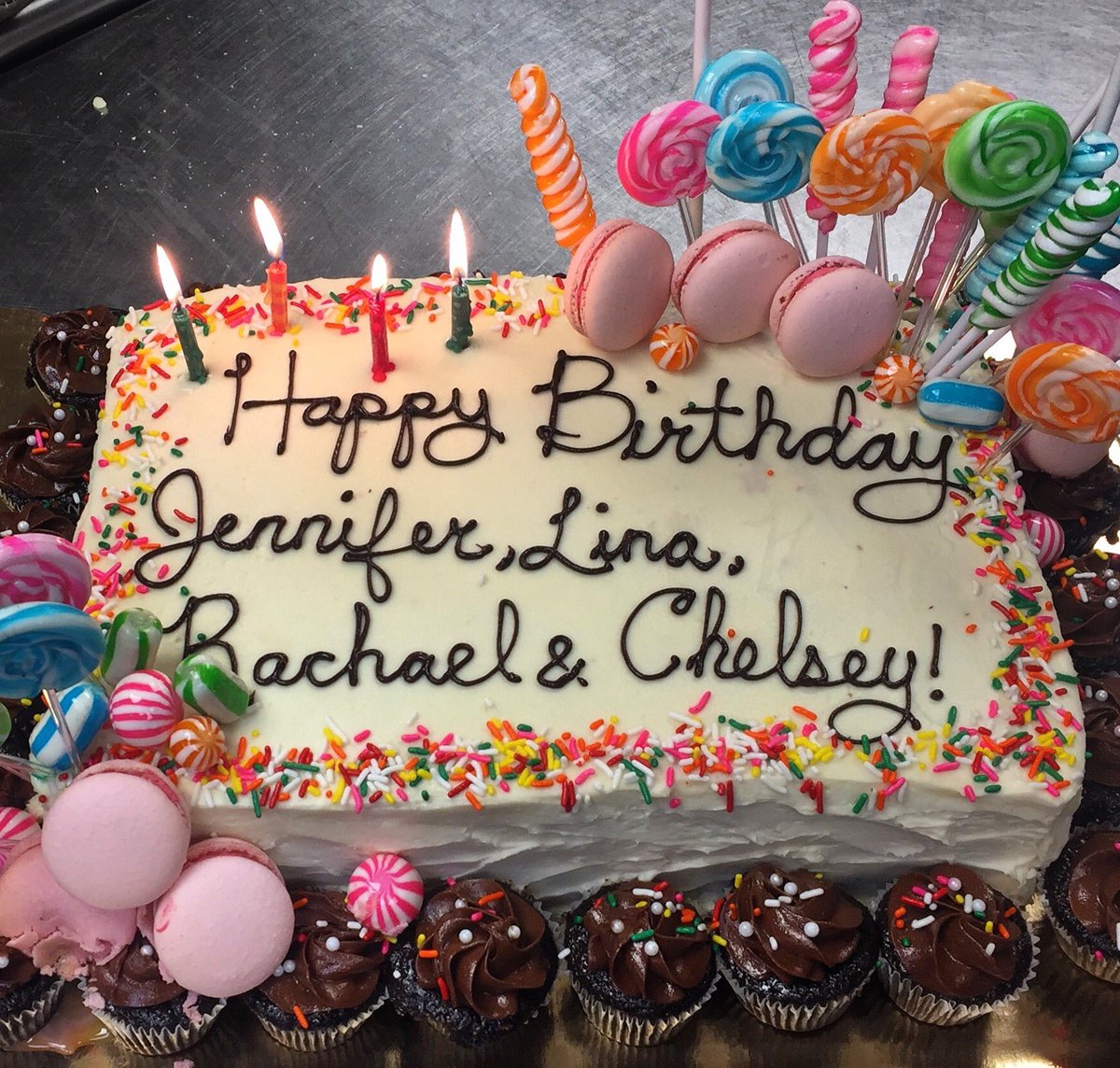 Yesterday, we celebrated our May birthdays! #birthdaycake