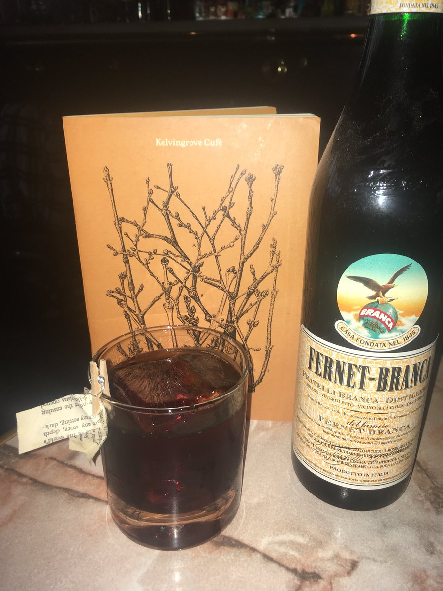 HSLEmilyC's tweet photo. THIS @FernetBranca new cocktail at @kcafeglasgow is the business 👌 #Fernet #SeattleCoins #Unfnernetable https://t.co/RZI1GRIlRu