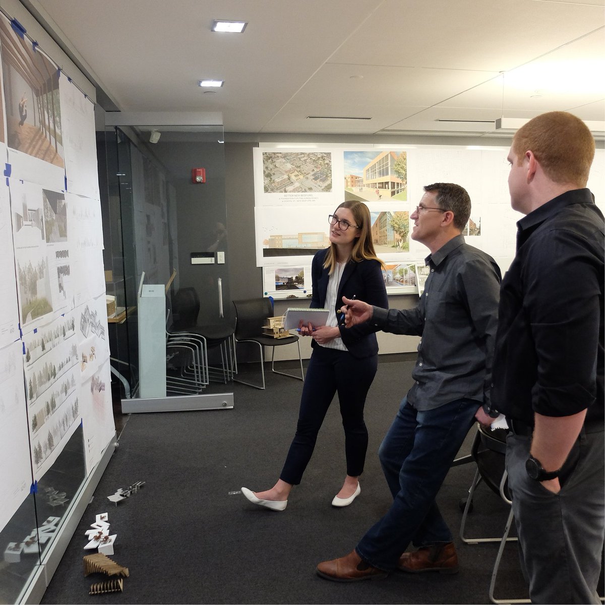 smma_design's tweet photo. This past weekend's gallery review with talented #architecture students from @myrwu was a wonderful experience for everyone involved. Thank you for sharing your projects with us! #SMMA | #WeDesignPlaces https://t.co/0P5pJ1YF46