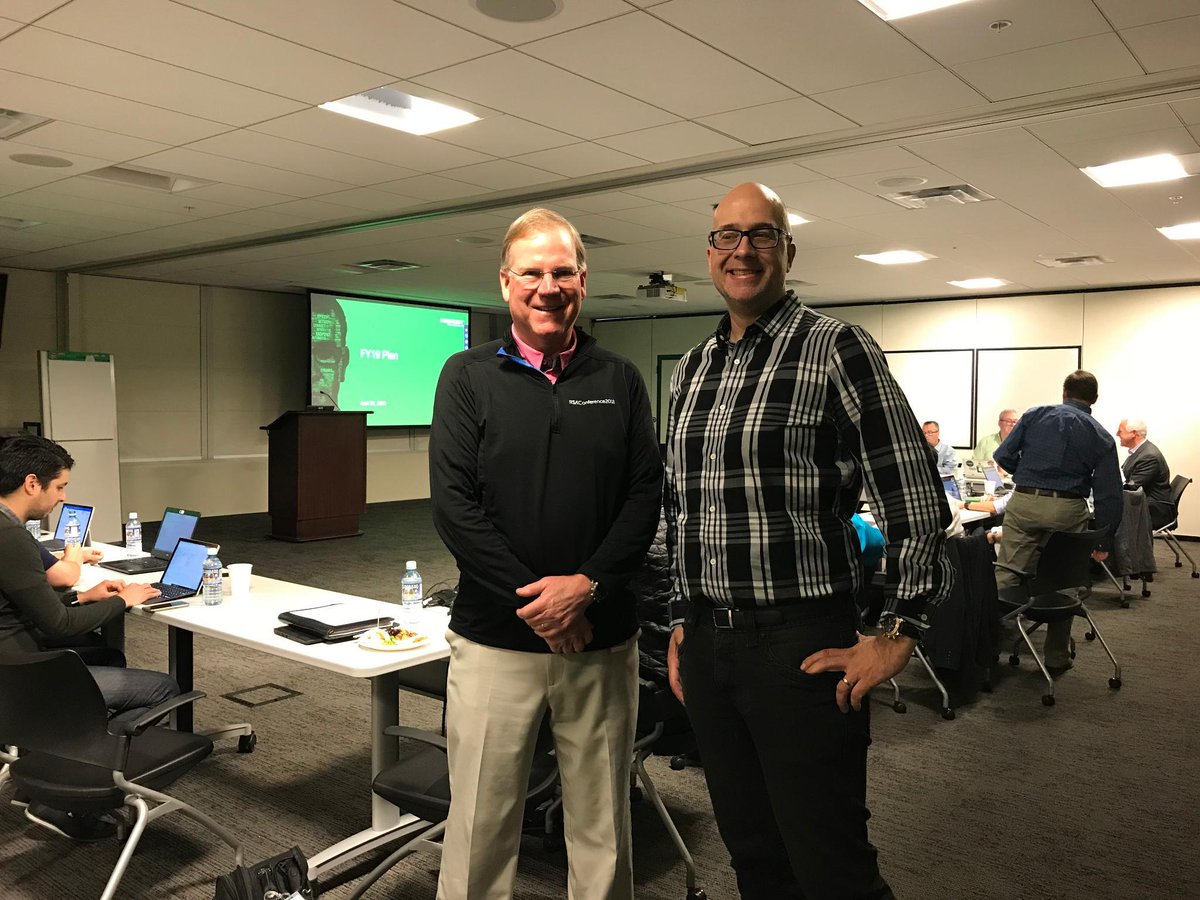 MikePottsCEO's tweet photo. We’re all smiles ending a week of strategizing for the next wave of innovation at #Webroot. https://t.co/zPPa8YOseX