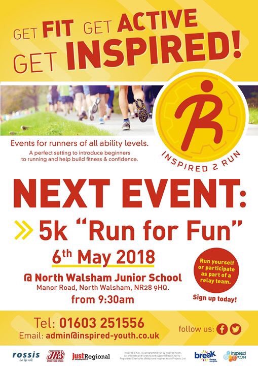 Booking still open via this link inspired-youth.co.uk/inspired-2-run/