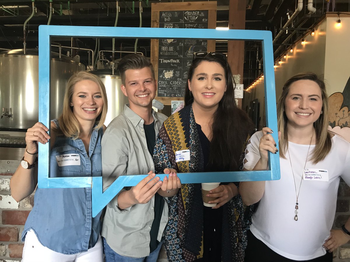 WrayWard's tweet image. We're inspired to start our Friday and "jump in with both feet," as speaker Chas Fagan would say, thanks to @CM_CLT 👣#CMCommitment #CharlotteIsCreative