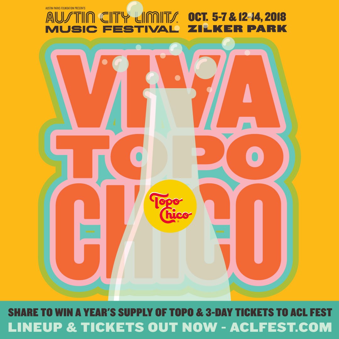 Yessiker's tweet photo. #aclfest #topochico #topoforlife 🙌🏼 https://t.co/zqAtWmecKJ