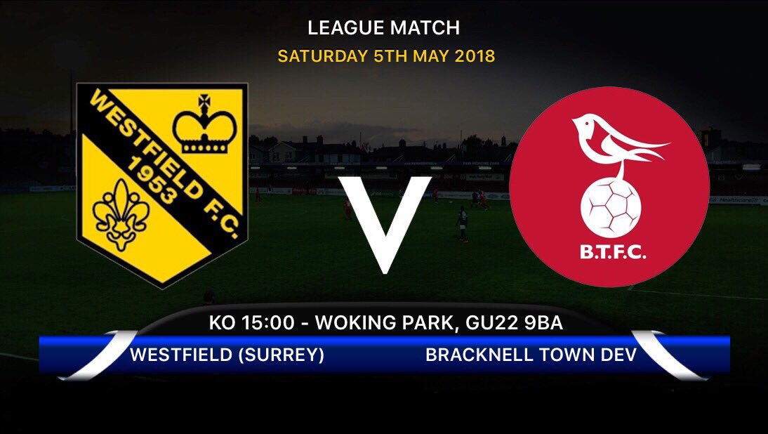 BracknellDev's tweet photo. So finally after many many weeks without games we get to finish our Suburban League fixtures. Currently top of table level on games and points with Flackwell but with a -8 goal difference, very tough fixture for us Away @westfield_fc, support for team would be appreciated. #COYRS https://t.co/nHDV6KoOpd