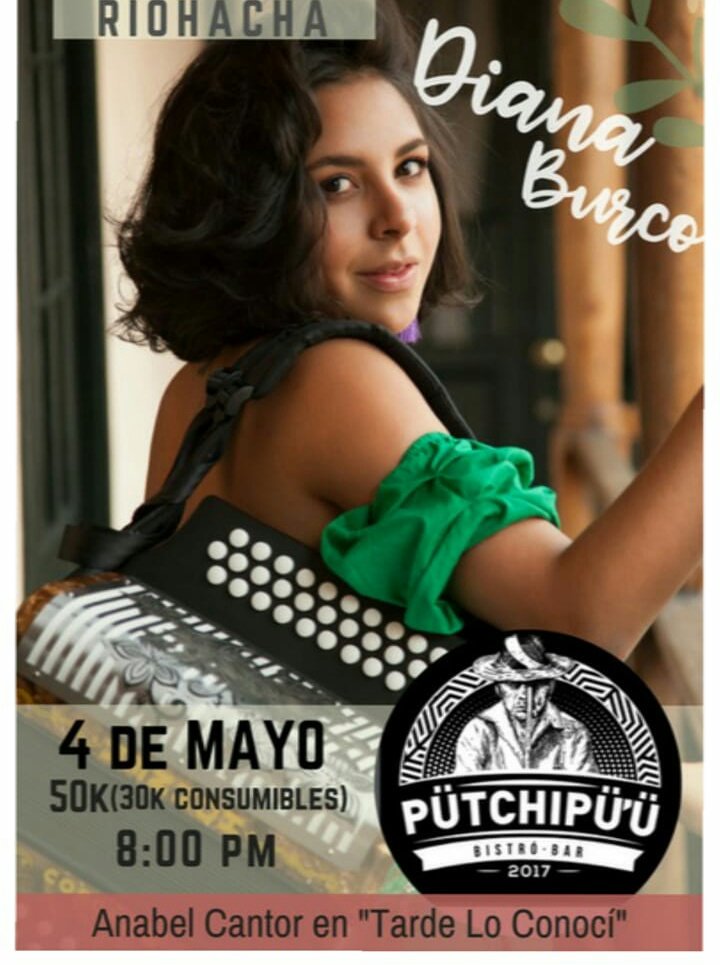 FACOSTAC's tweet photo. Mi amiga @dianaburco
estará hoy en mi tierra #Riohacha #putchipuu
cantando sus canciones e interpretando majestuosamente su acordeón. Es una artista con mucho talento. No te lo pierdas @ilianacuriel
@Claramile @nel_ochoa @DrJairbermudez @_monterolaura @RashideChicre https://t.co/E4dCzHw8sD