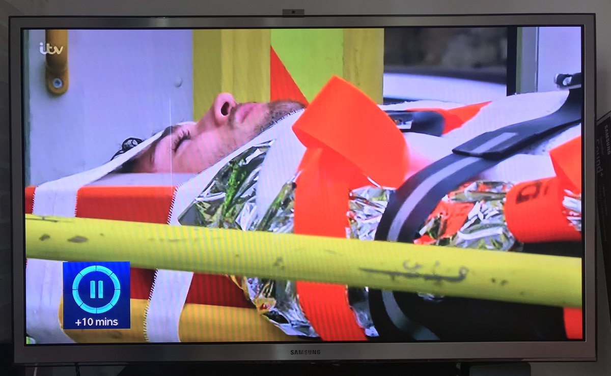 DonwayUK's tweet photo. We're no fan of Tom King in #Emmerdale (ITV1) but good to see that the Emmerdale Ambulance Service are using @SPServicesUK Head Blocks and @DonwayUK Patient Restraints. Lets hope he makes a full recovery in tonight's episode https://t.co/l05QeaoDgI