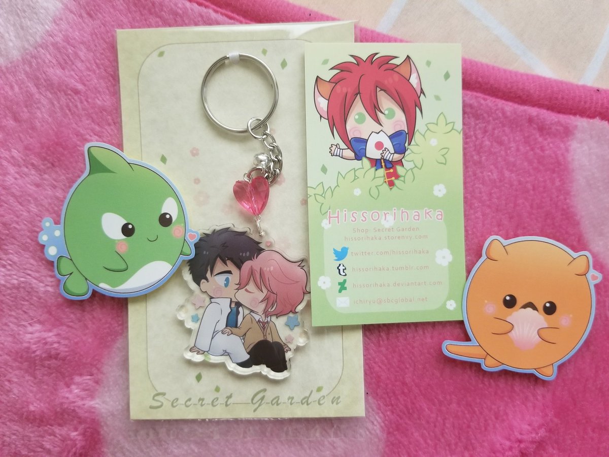 kissme__shigino's tweet photo. Got my beautiful SouKisu charm in the mail today, overall I was so excited ♡♡ little stickers were added with a cute lil note! If you haven't checked out their store before & love Free! I highly recommend 🌸
#free #soukisu #sousukeyamazaki #kisumishigino #hissorihaka https://t.co/0NvxJZa4VA